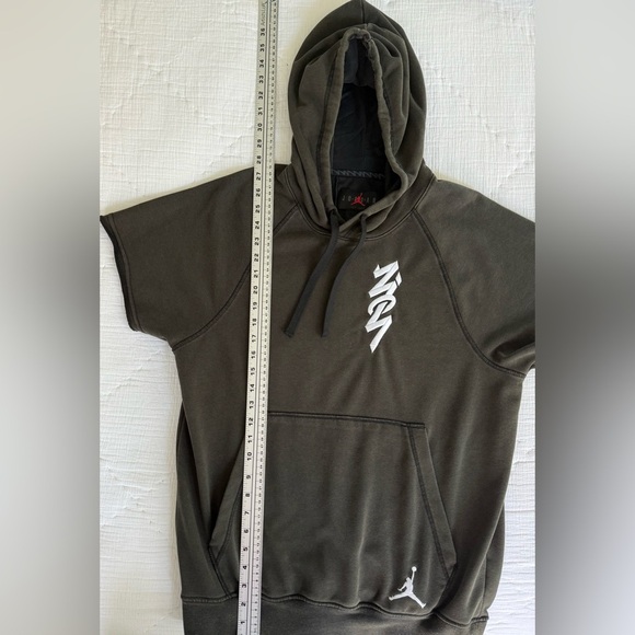 Jordan Zion Sleeveless Hoodie Dri-FIT Black/Olive Men’s S - Picture 11 of 12